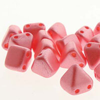 Pyramid Stud 6mm - Pastel Light Coral - PYR0625007 - 25 Bead Strand