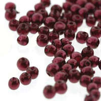 2mm Czech Glass Pearl - 150 Bead Strand - PRL02-17965 - Burgundy