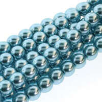 4mm Czech Glass Pearl - 120 Bead Strand - PRL04-70437 - Cerulean
