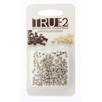 2mm Fire Polish Beads - Nickel Plated AB 00030-NIAB - 2gm Pack