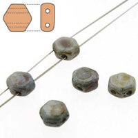 Honeycomb 6mm - HC0603000-65431 - Chalk Lazure Blue - 30 Bead Strand