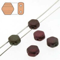 Honeycomb 6mm - HC0600030-01640 - Violet Rainbow - 30 Bead Strand