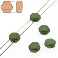 Honeycomb 6mm - HC0625034 - Pastel Olivine - 30 Bead Strand