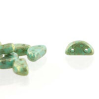 Half Moon 8mm x 4mm - Luminous Turquoise - HMN84-TQ15495 - 50 Bead Strand