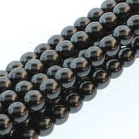 8mm Czech Glass Pearl - 75 Bead Strand - PRL08-70488 - Hematite