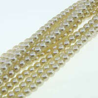 4mm Czech Glass Pearl - 120 Bead Strand - PRL04-70457A - Antique Cream