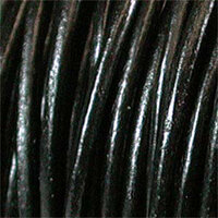 0.5mm Indian Leather Black - 100 Yards - 91.4 Metres Roll