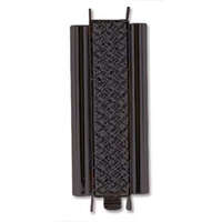 Beadslide Clasp Cross Hatch - Black - CLSP207BK-36