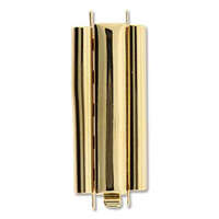 Beadslide Clasp Smooth Plain - Gold - CLSP216GP-36