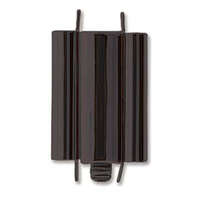 Beadslide Clasp Smooth Plain - Black - CLSP216BK-22