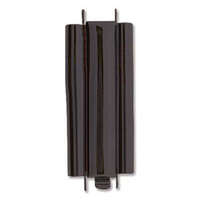 Beadslide Clasp Smooth Plain - Black - CLSP216BK-36