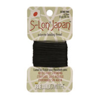 S-Lon Cord - Japan - 0.2mm - Black - SLJPXF-BK