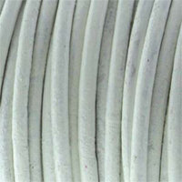 2mm Indian Leather White - 25 Yards - 22.5 Metres Roll