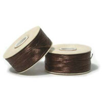 Nymo D (0.30mm) Brown - Bobbin - 64 yards / 58m - NYMDBR