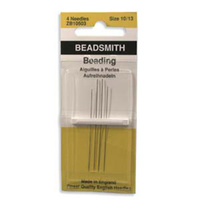 John James - English Beading Needles - 4 Pack Sizes 10 (2) 12 (1) & 13 (1) - ZB10503