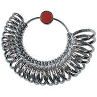 Finger Sizer Half Round US Std 1-15 - 29 Rings - RS14
