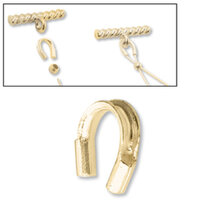 Wire Guard (0.45mm hole) 14K Gold Filled - 10 Pieces - GFWG03