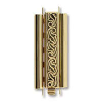 Beadslide Clasp Swirl Deisgn - Gold - CLSP217GP-36