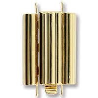Beadslide Clasp Bar Design - Gold - CLSP218GP-22