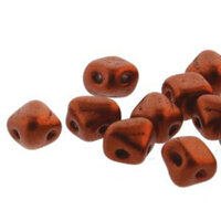 Silky 5mm - Bronze Fire Red - SQ205-00030-01750 - 40 Bead Strand