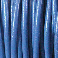 2mm Indian Leather Blue - 25 Yards - 22.5 Metres Roll