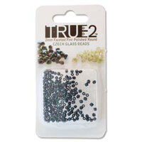 2mm Fire Polish Beads - Polychrome Denim Blue 23980-29074 - 2gm Pack