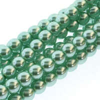 6mm Czech Glass Pearl - 75 Bead Strand - PRL06-72363 - Aqua