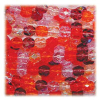 6mm Fire Polish Beads - Melonberry MIX10 - 50 Bead Strand (Discontinued)