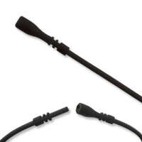 Rubber Tube Lock Cord 2mm Black - 18" - RBT02BLACK