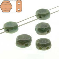 Honeycomb 6mm - HC0699991-14457 - Hodge Podge Seafoam Luminous - 30 Bead Strand