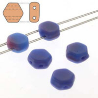 Honeycomb 6mm - HC0699995 - Hodge Podge Blue - 30 Bead Strand