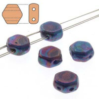 Honeycomb 6mm - HC0699995-15001 - Hodge Podge Blue Nebula - 30 Bead Strand