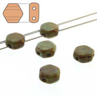 Honeycomb 6mm - HC0699995-86800 - Hodge Podge Blue Travertine - 30 Bead Strand