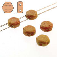 Honeycomb 6mm - HC0699994-14495 - Hodge Podge Orange Luster - 30 Bead Strand