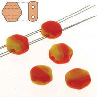 Honeycomb 6mm - HC0699994-84110 - Matte Hodge Podge Orange - 30 Bead Strand