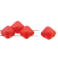 Silky 6mm - 2 Tone Red - SQ206-S0170 - 40 Bead Strand