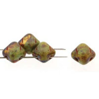 Silky 6mm - Turquoise Topaz Blend Travertine - SQ206-S0150-86800 - 40 Bead Strand
