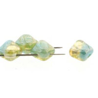 Silky 6mm - Turquoise Topaz Blend Luster - SQ206-S0150-14400 - 40 Bead Strand