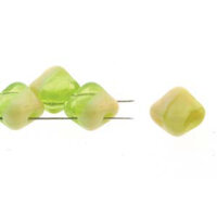 Silky 6mm - Olive Beige Blend - SQ206-S0320 - 40 Bead Strand