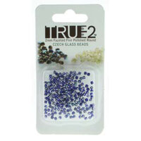 2mm Fire Polish Beads - Cobalt Celsian 30090-22501 - 2gm Pack