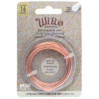 German Style Wire Medium Temper Copper 16 Gauge Round Wire - 3m Spool - GSW16C