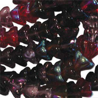 Flower Bead 6mm x 8mm - Vineyard Mix - FLW68MIX18 - 50 Bead Strand