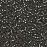Miyuki 8/0 Rocaille Bead - 8-921F - Matte Silver Lined Grey