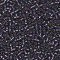 Miyuki 8/0 Rocaille Bead - 8-924F - Matte Silver Lined Amethyst