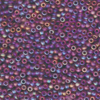 Miyuki 8/0 Rocaille Bead - 8-9142FR - Matte Transparent Smoky Amethyst AB