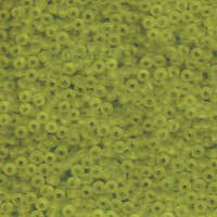 Miyuki 8/0 Rocaille Bead - 8-9143F - Matte Transparent Chartreuse