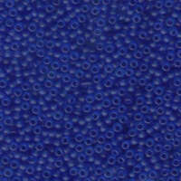Miyuki 8/0 Rocaille Bead - 8-9150F - Matte Transparent Sapphire