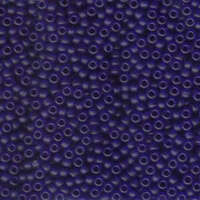 Miyuki 8/0 Rocaille Bead - 8-9151F - Matte Transparent Cobalt