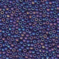 Miyuki 8/0 Rocaille Bead - 8-9151FR - Matte Transparent Cobalt AB