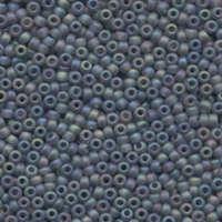 Miyuki 8/0 Rocaille Bead - 8-9152FR - Matte Transparent Grey AB